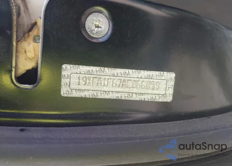 2010 Honda Civic Lx-S from USA, damaged, VIN 19XFA1F67AE066059